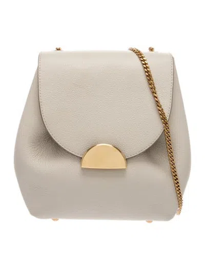 Pre-owned Polene Leather Numéro Un Mini In Neutrals