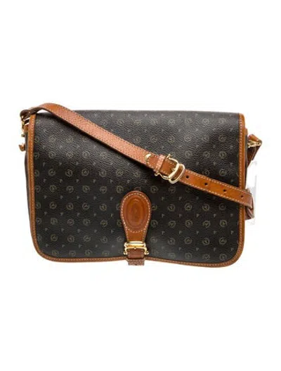 Pre-owned Pollini Leather Crossbody Bag In Black
