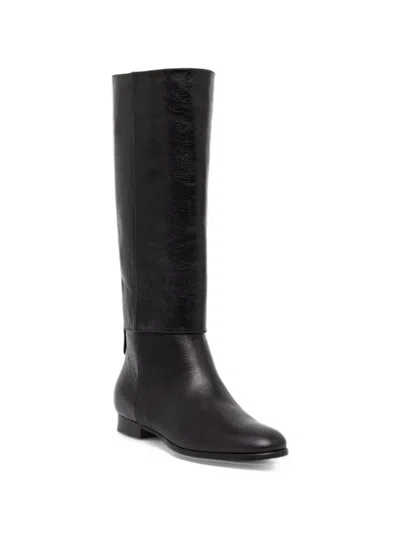 Pollini Babies' Winston Leather Boots In Black