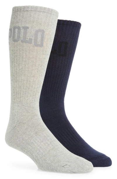 Polo Ralph Lauren Assorted 2-pack Tall Crew Socks In Multi