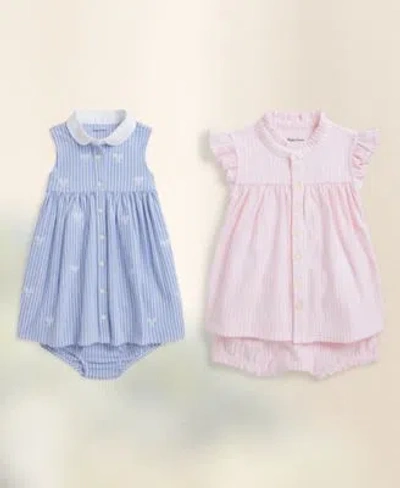 Polo Ralph Lauren Babys First Outing Bundle In Carmel Pink Multi