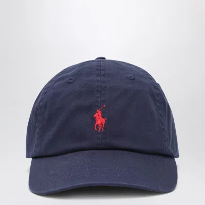 Polo Ralph Lauren Blue Navy Baseball Cap With Logo