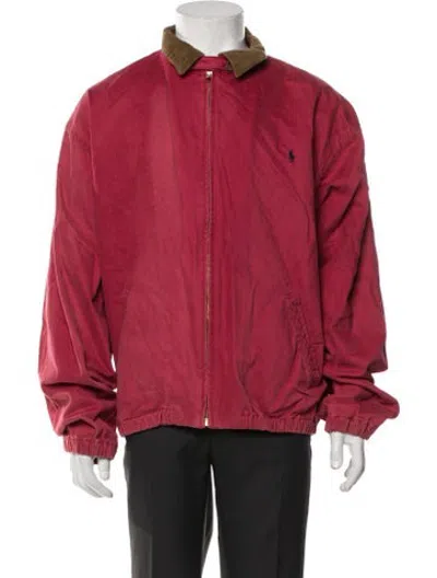 Pre-owned Polo Ralph Lauren Bomber Jacket In Red