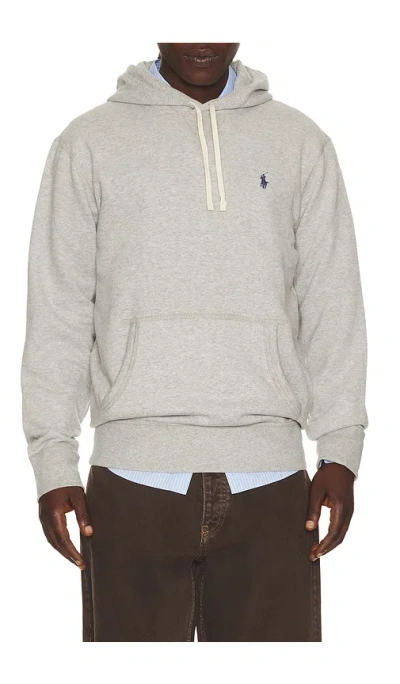 Polo Ralph Lauren Fleece Hoodie In Gray