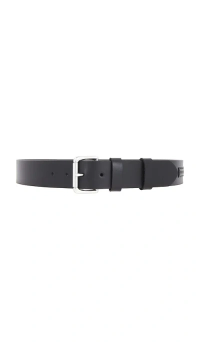 Polo Ralph Lauren Italian Saddle Leather Belt In Black