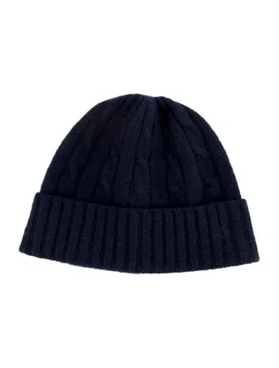 Pre-owned Polo Ralph Lauren Knit Beanie In Blue