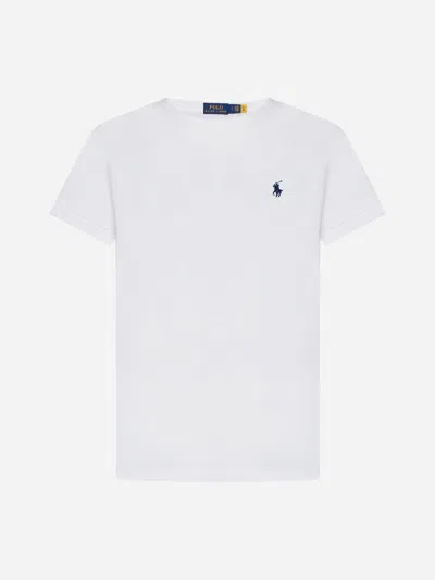 Polo Ralph Lauren Logo Cotton T-shirt In White