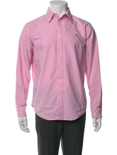 Pre-owned Polo Ralph Lauren Long Sleeve Polo In Pink
