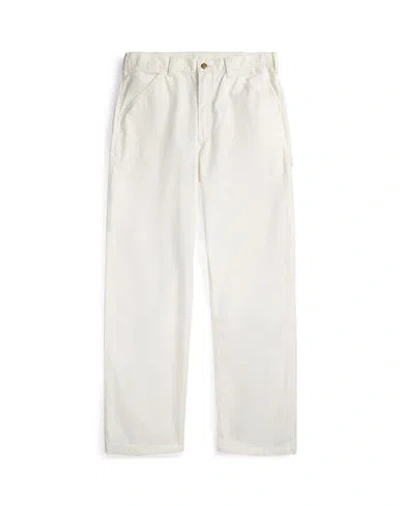 Polo Ralph Lauren Man Pants White Size 32w-32l Cotton