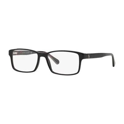 Polo Ralph Lauren Ph2123 Shiny Eyeglasses In Black