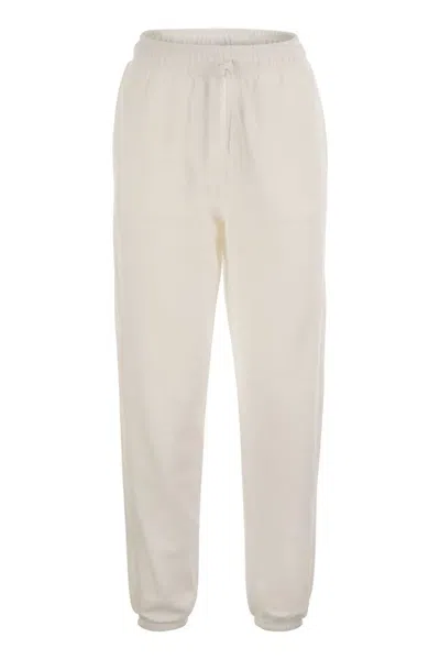 Polo Ralph Lauren Plush Sports Trousers In White