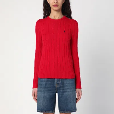 Polo Ralph Lauren Red Fleece Cotton Polo