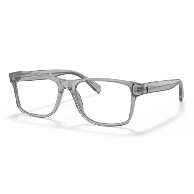 Polo Ralph Lauren Transparent Mini Eyeglasses In Gray