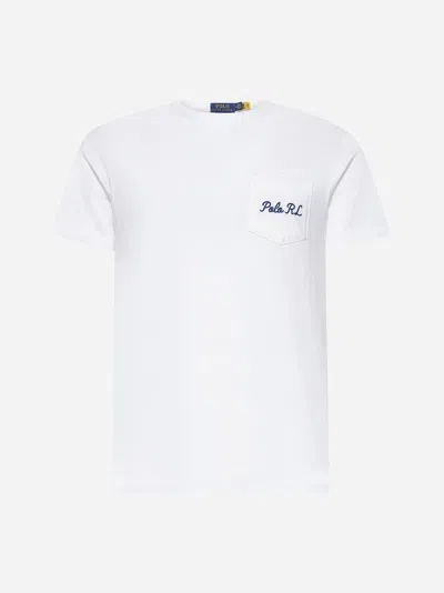 Polo Ralph Lauren White Polo Bear Custom Slim-fit T-shirt