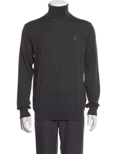 Pre-owned Polo Ralph Lauren Wool Long Sleeve Shirt In Grey