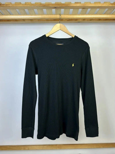 Pre-owned Polo Ralph Lauren X Ralph Lauren Polo Ralph Laurent Long Sleeve Sweatshirt Y2k Size L In Black