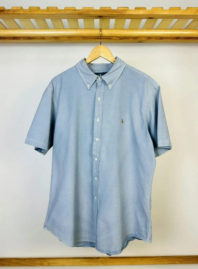 Pre-owned Polo Ralph Lauren X Ralph Lauren Polo Ralph Laurent Vintage Shirt Button Ups In Blue