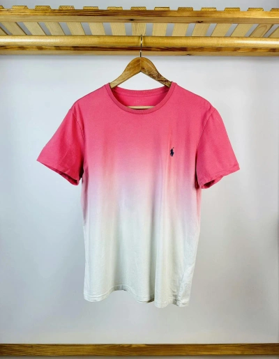 Pre-owned Polo Ralph Lauren X Ralph Lauren Polo Ralph Laurent Vintage T-shirt In Pink/white