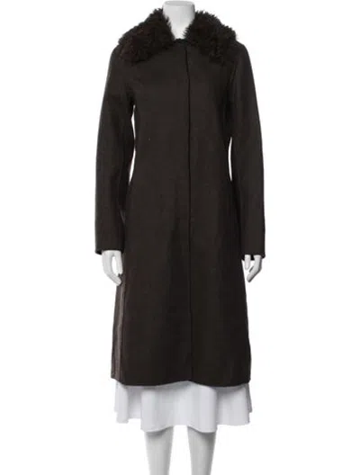 Pre-owned Pologeorgis Coat In Brown