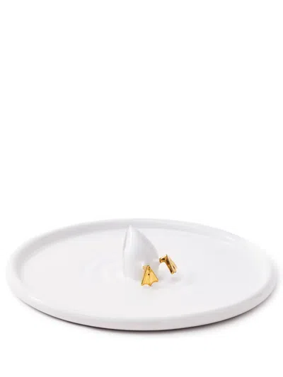 Polspotten Diving Duck Ceramic Plate (40cm) In White