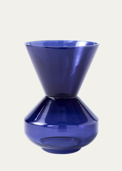 Polspotten Thick Neck Vase - 16" In Blue