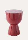 Polspotten Tip Tap Stool In Ruby Red