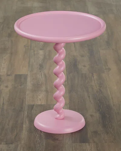 Polspotten Twister Side Table In Pink