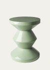 Polspotten Zig Zag Stool In Olive