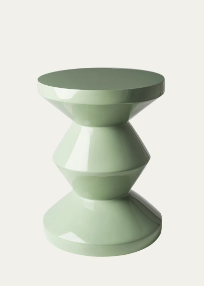 Polspotten Zig Zag Stool In Olive