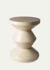 Polspotten Zig Zag Stool In Beige