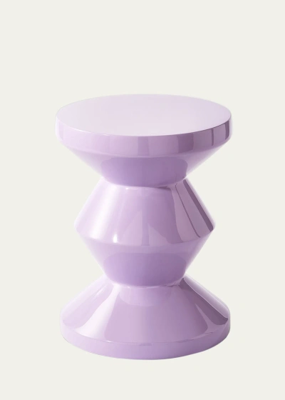 Polspotten Zig Zag Stool In Lilac