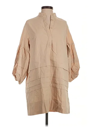 Pre-owned Pomander Place Casual Dress In Tan