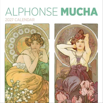 Pomegranate Alphonse Mucha 2027 Wall Calendar