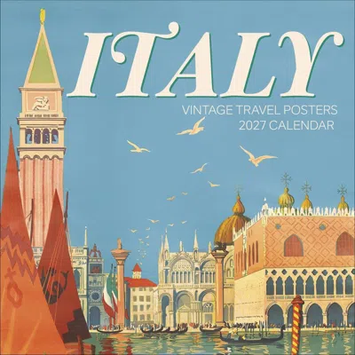 Pomegranate Italy Vintage Travel Posters 2027 Wall Calendar