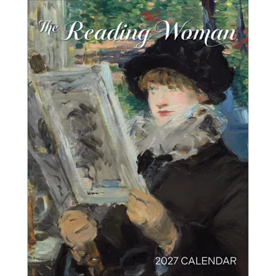 Pomegranate Reading Woman 2027 Mini Wall Calendar