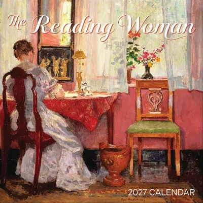 Pomegranate Reading Woman 2027 Wall Calendar