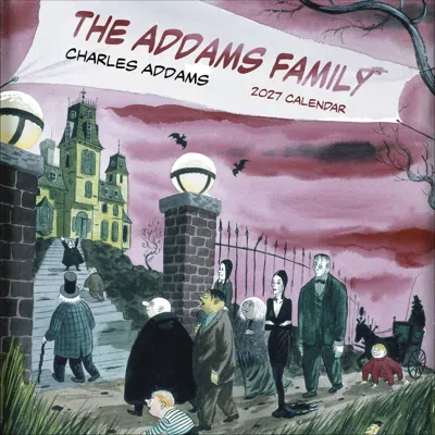 Pomegranate The Addams Family 2027 Wall Calendar