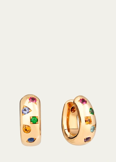 Pomellato 18k Rose Gold Iconica Multi-stone Earrings