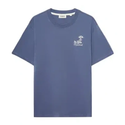 Pompeii Sunbathing Emilio Short-sleeved T-shirt (slate Blue)