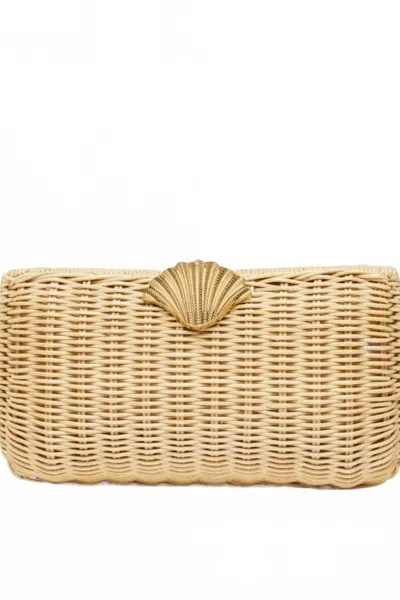 Poolside Women's The Classica Clutch In Gold-tone In Multi