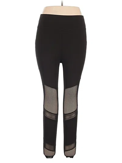 Pre-owned Pop Fit Active Pants In Black