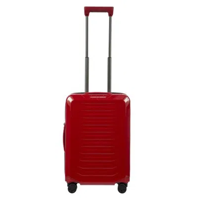 Porsche Design Roadster Hardside Expandable 21" Carry On Spinner Luggage In Red