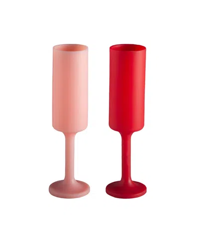 Porter Green Seff Unbreakable Champagne Flutes - Set Of 2