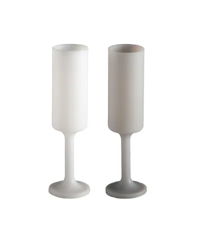 Porter Green Seff Unbreakable Champagne Flutes - Set Of 2