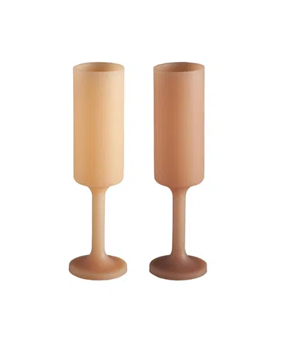 Porter Green Seff Unbreakable Champagne Flutes - Set Of 2