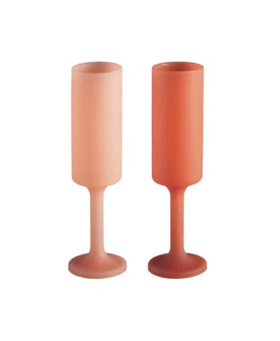 Porter Green Seff Unbreakable Champagne Flutes - Set Of 2