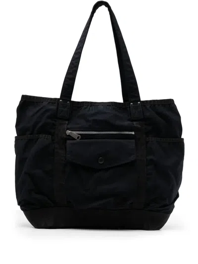 Porter-yoshida & Co Crag Panelled Tote Bag In 蓝色