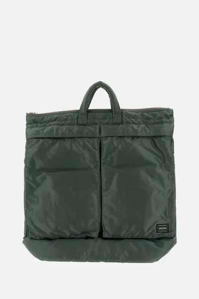 Porter-yoshida & Co Helmet Tanker L Shoulder Bag In Green