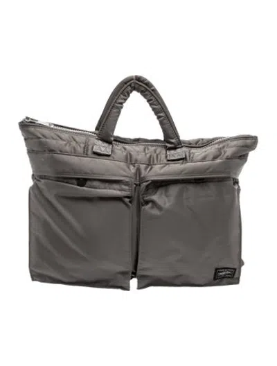 Pre-owned Porter-yoshida & Co Nylon Top Handle Bag In Grey