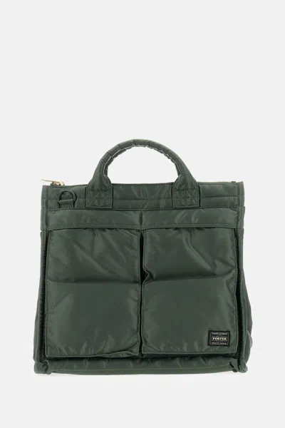 Porter-yoshida & Co Tanker Square Tote Bag L In Green